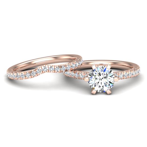 Engagement Ring Wedding Set -  ERWS0112-1.00RB