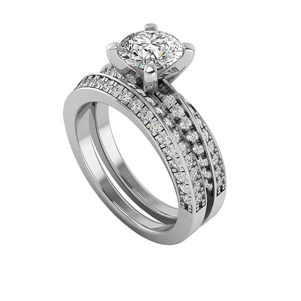 Engagement Ring Wedding Set -  ERWS0113-1.00RB