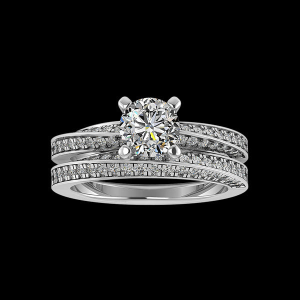 Engagement Ring Wedding Set -  ERWS0113-1.00RB