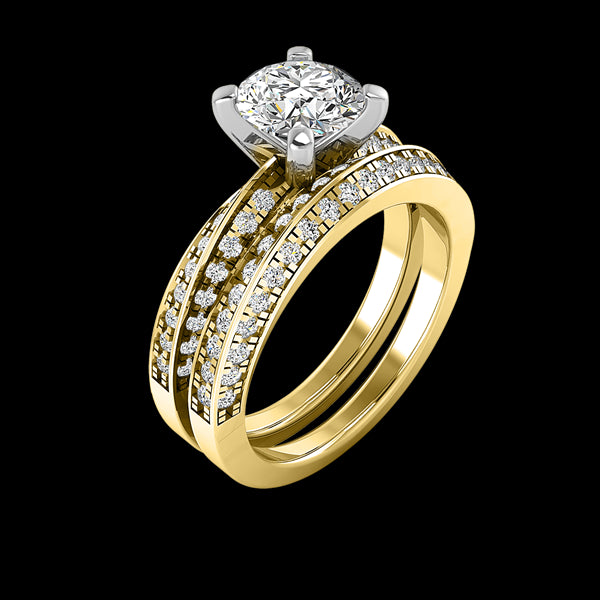 Engagement Ring Wedding Set -  ERWS0113-1.00RB