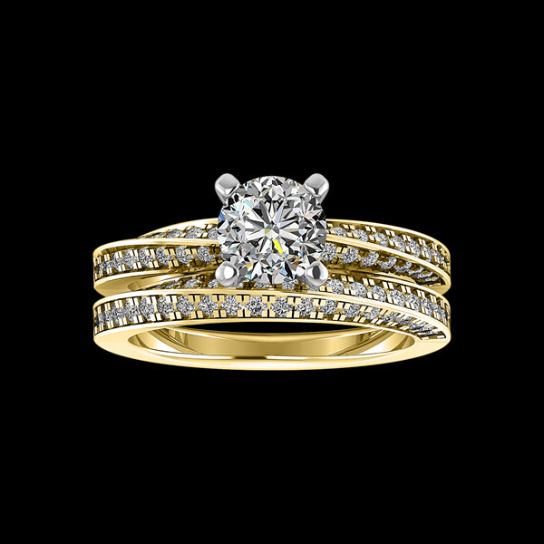 Engagement Ring Wedding Set -  ERWS0113-1.00RB
