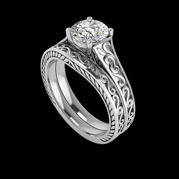 Engagement Ring ERWS0136-1.00RB