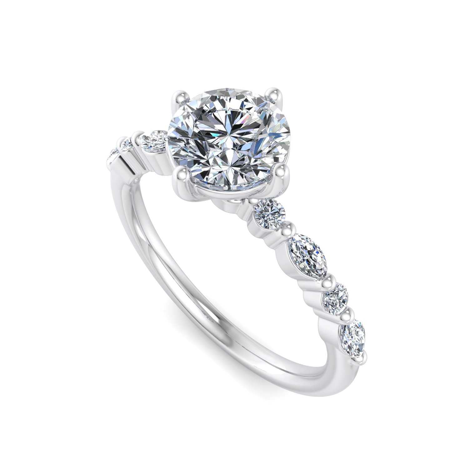 Engagement Ring ERSM0166-1.00RB