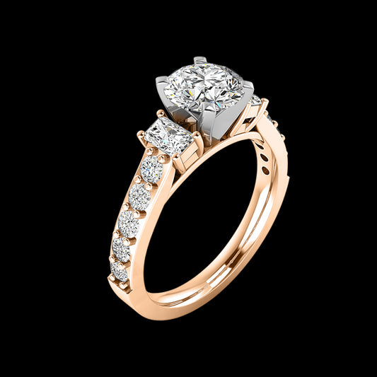 Engagement Ring ERSM0115-1.00RB