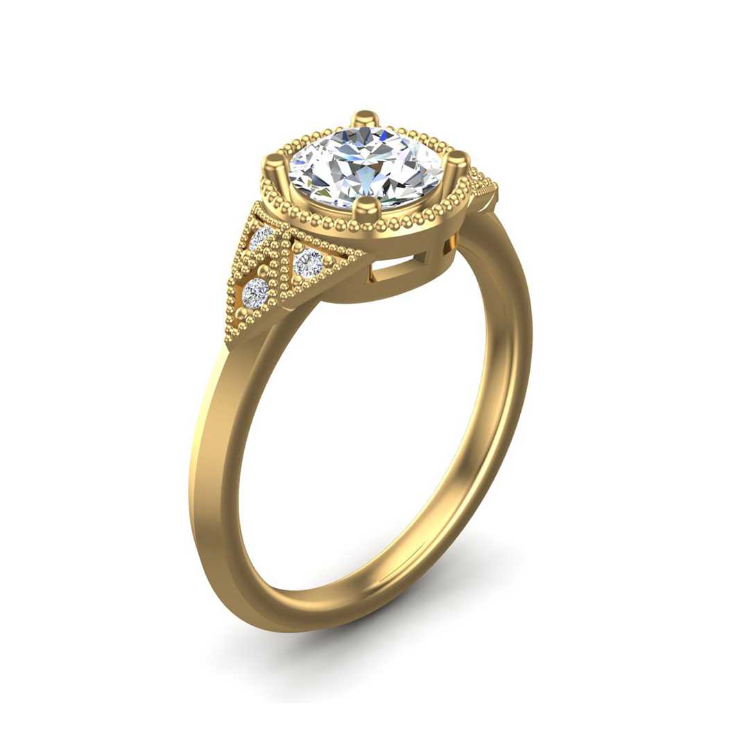 Engagement Ring ERSM0176-1.00RB