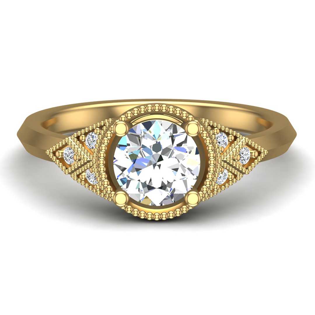 Engagement Ring ERSM0176-1.00RB