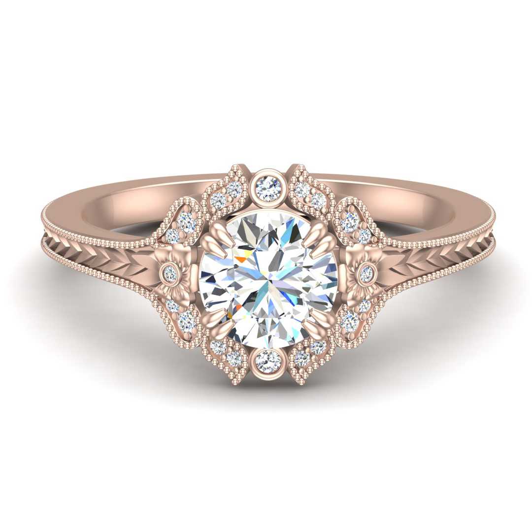 Engagement Ring ERSM0184-1.00RB