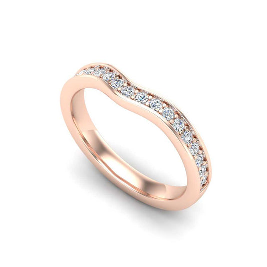 Contour Band 156- 7.0mm Center-Pave-1.70mm