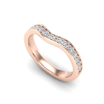 Contour Band 157- 7.3mm Center-Pave-1.35mm