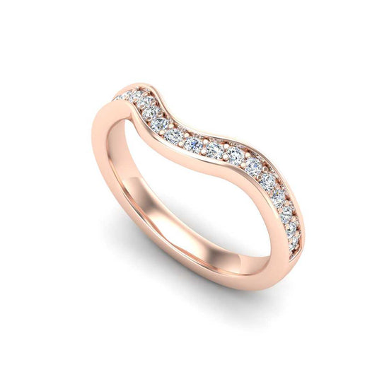 Contour Band 162- 10.0mm Center-Pave-1.35mm