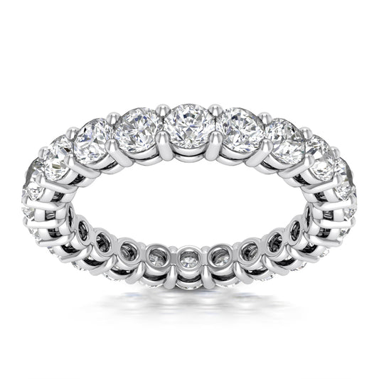 Low Dome Round Diamond Eternity Band