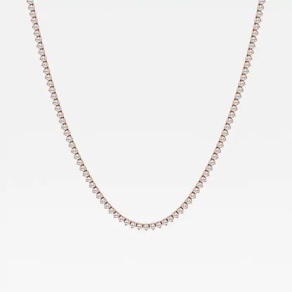 3-Prong Classic Tennis Necklace