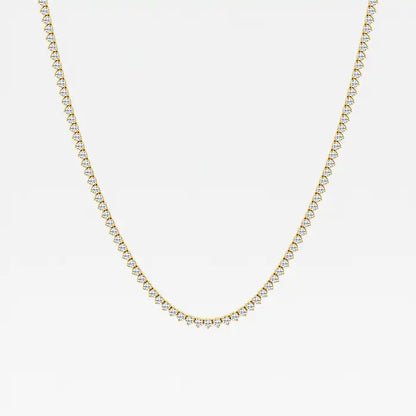 3-Prong Classic Tennis Necklace
