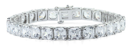 Asscher Cut Prong-Set Bracelet