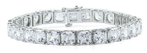 Asscher Cut Prong-Set Bracelet