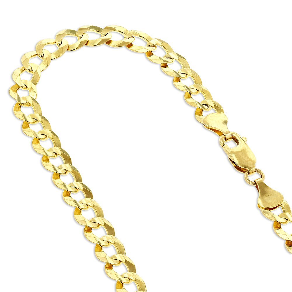 14K Gold 3.2mm Comfort Curb Chain