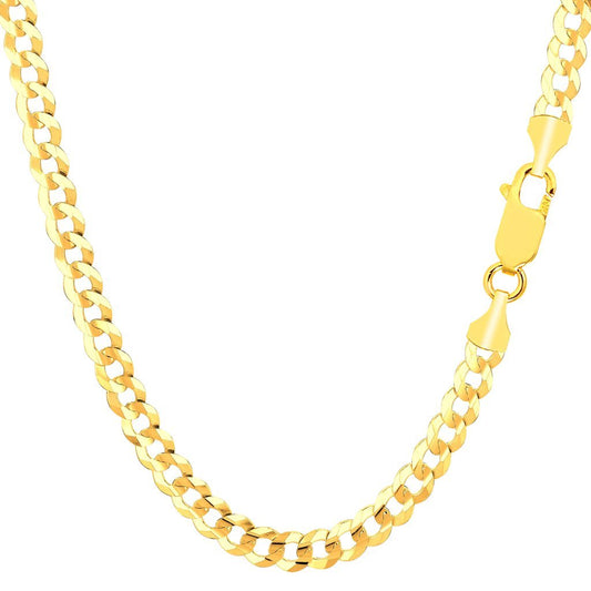 14K Gold 4.7mm Comfort Curb Chain