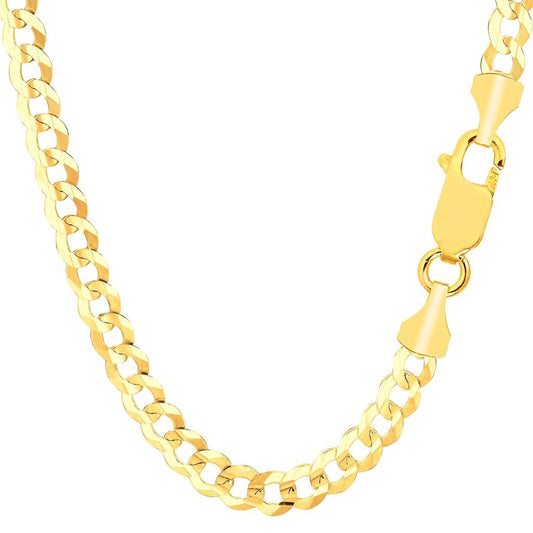 14K Gold 5.7mm Comfort Curb Chain