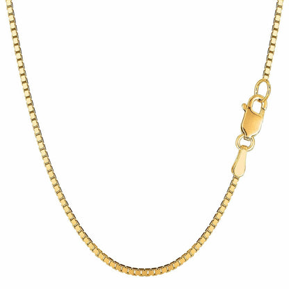 14K Yellow Gold 2.00mm Thick Classic Hollow Box Chain with Lobster-Claw Clasp